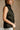Fiona Black Satin High Neck Tank Top - side view