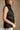 Fiona Black Satin High Neck Tank Top - side view