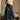 Veronica Navy Belted Faux Leather Midi Skirt - front view