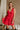 Darrah Red Bow Back Flare Mini Dress - front view