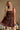 Josie Burgundy Faux Leather Zip-Up Dress - close front view