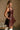 Josie Burgundy Faux Leather Zip-Up Dress - close side view