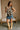 Haley Medium Wash Denim Mini Skirt - full body front view