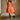 Darrah Orange Bow Back Flare Mini Dress - full body front view