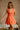 Darrah Orange Bow Back Flare Mini Dress - front