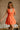 Darrah Orange Bow Back Flare Mini Dress - front