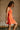 Darrah Orange Bow Back Flare Mini Dress - side