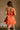 Darrah Orange Bow Back Flare Mini Dress - back