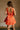 Darrah Orange Bow Back Flare Mini Dress - back
