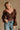 Amora Black Multi Floral Long Sleeve Top - close up front view