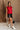 Dawgs Red & Black Sleeveless Sweater - Full body side view