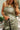 Pippa Olive Polka Dot Scalloped Top - close front view