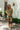 Pippa Olive Polka Dot Scalloped Top - full body front view
