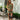 Pippa Olive Polka Dot Scalloped Skirt - full body front view