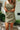 Pippa Olive Polka Dot Scalloped Skirt - close front view
