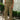 Shana Olive Chain Detail Pants - lower body front view