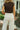 Florence Ecru Lace Trim Pants - close back view