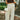 Florence Ecru Lace Trim Pants - lower body front view