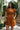 Romy Brown Corduroy Mini Dress - front view
