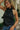 Emmy Black Satin Halter Top - close front view
