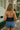 Emmy Black Satin Halter Top - back view