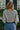 Estie Grey Cropped Short Sleeve Sweater - back view