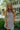 Macy Mocha & Blue Striped Mini Dress - frontal view