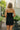 Kallie Black Lace Strapless Mini Dress - back view