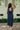 Lilia Navy Polka Dot Scarf Midi Dress - full body back view