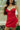 Felicity Red Strapless Mini Dress - close front view