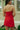 Felicity Red Strapless Mini Dress - back