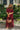 Raquel Burgundy & Lace Maxi Dress - full body