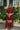 Raquel Burgundy & Lace Maxi Dress - full body front view