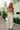 Monica Rust Striped & Crochet Top - full body front view