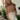 Monica Rust Striped & Crochet Top - front view