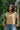 Kat Taupe & Yellow Striped Top - front view