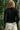 Roxana Black Long Sleeve Henley Top - back view