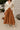 Eden Light Brown Flare Midi Skirt- full front view