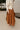 Eden Light Brown Flare Midi Skirt- close up frontal side view