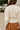 Parker Cream One Leaf Button Cardigan - close up back view
