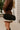 front view of Lizzie Black Suede Shoulder Tote Purse