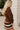 Parker Brown One Leaf Button Cardigan- close up side view