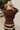 Parker Brown One Leaf Button Cardigan- close up back view