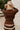 Parker Brown One Leaf Button Cardigan- close up back view
