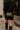Ember Black Faux Leather Shorts- back view