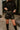 Ember Black Faux Leather Shorts- front view