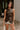 Brianna Dark Brown Faux Leather Vest- front view