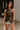 Brianna Dark Brown Faux Leather Vest- front view