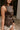 Brianna Dark Brown Faux Leather Vest- frontal side view