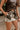 Lainey Beige & Brown Cow Mini Skort- close up side view